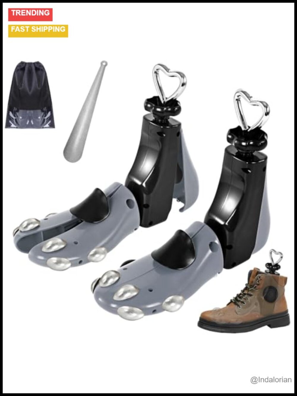 4-Way Adjustable Shoe Stretcher Boot Widener Expander for Wide Feet